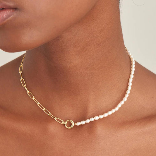 Gold Plated Chunky Link Chain Necklace