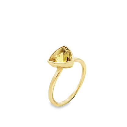 9ct Golden Beryll Ring