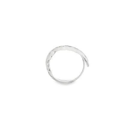 Matt Silver Leaf Ring