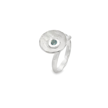Silver Blue Topaz Ring