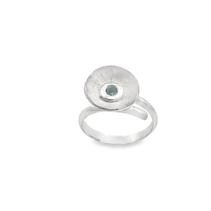 Silver Blue Topaz Ring