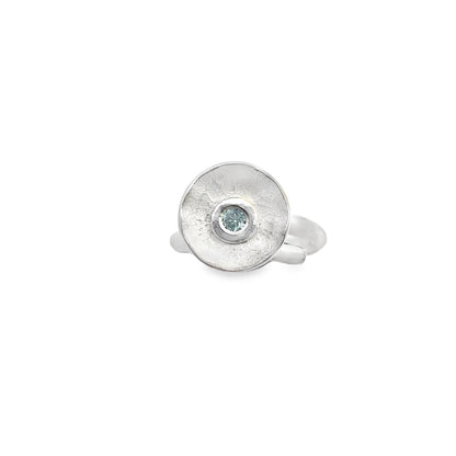 Silver Blue Topaz Ring