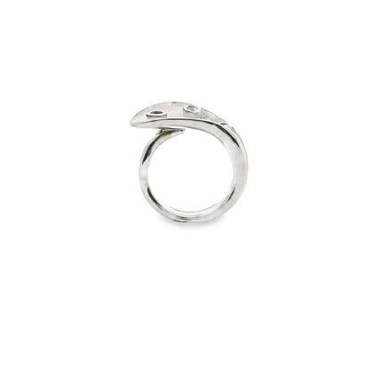 Silver Blue Sapphire Ring