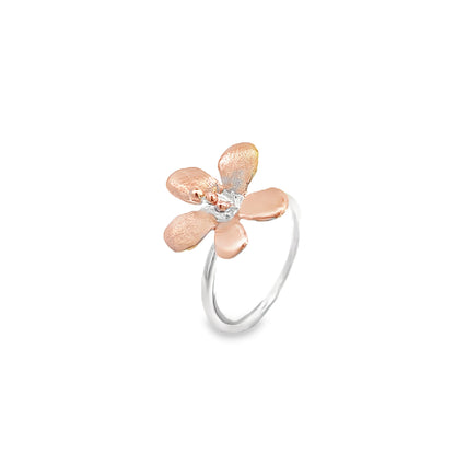 Rose Gold Plated Flower Ring