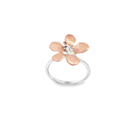 Rose Gold Plated Flower Ring