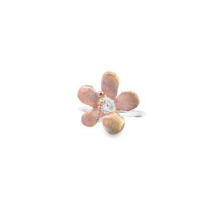 Rose Gold Plated Flower Ring
