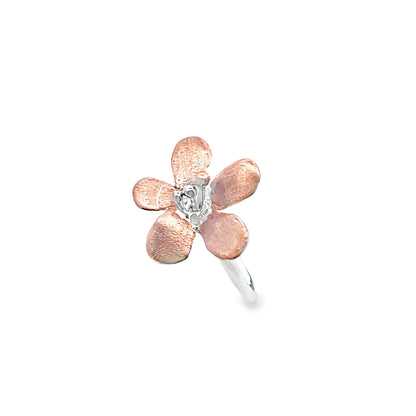 Rose Gold Plated Flower Ring