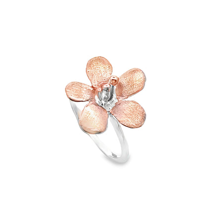 Rose Gold Plated Flower Ring