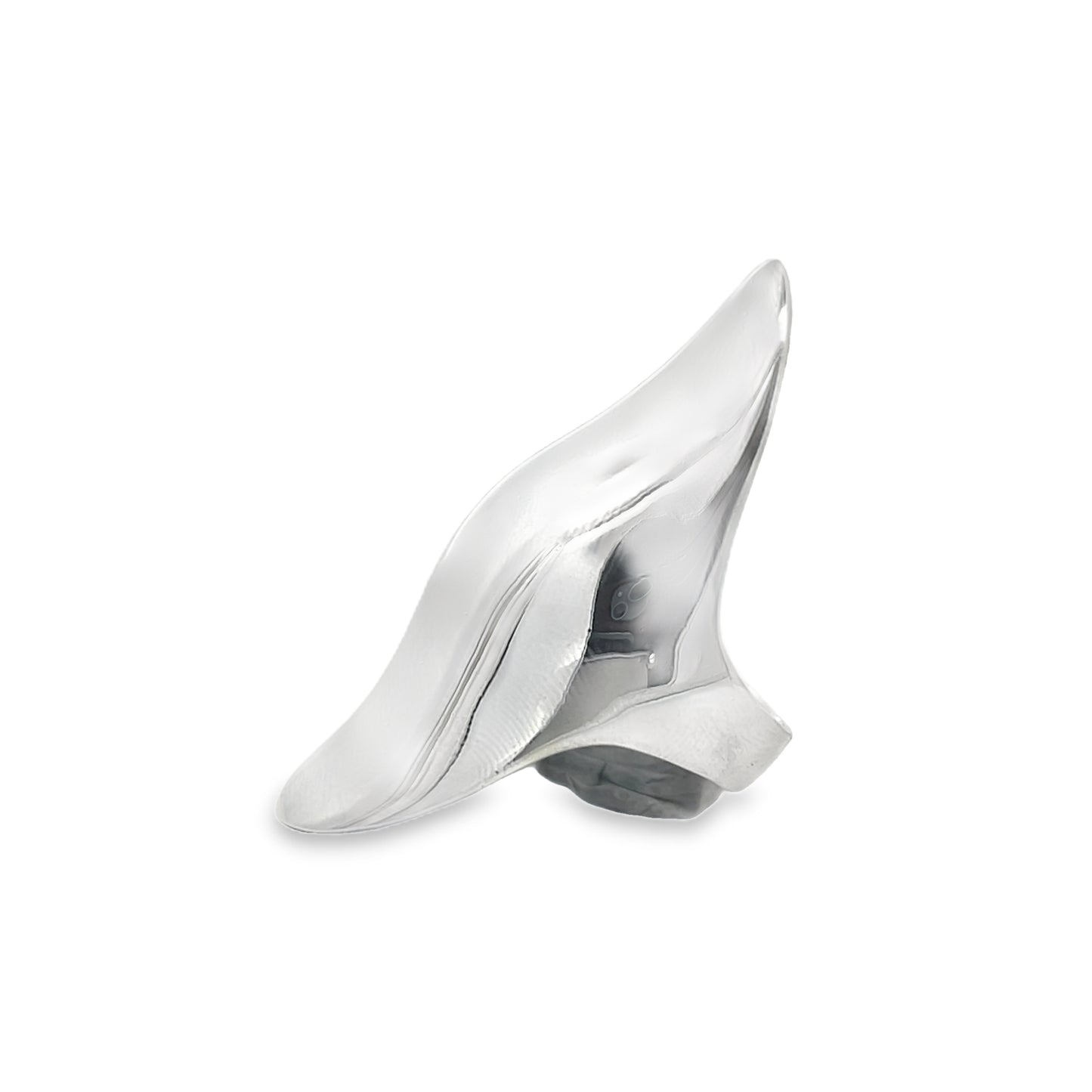 Silver Wide Curved Ring