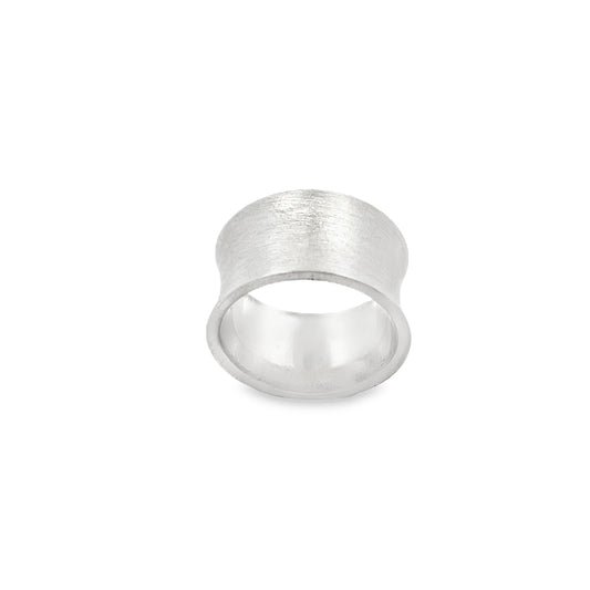 Silver Concave Ring