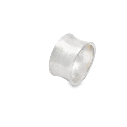 Silver Concave Ring