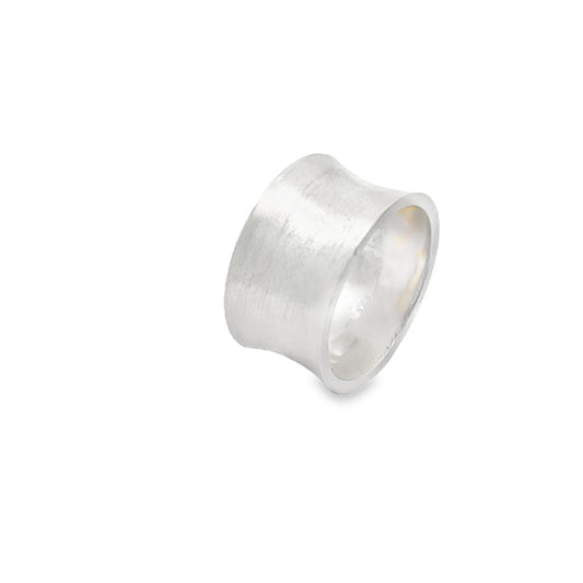 Silver Concave Ring