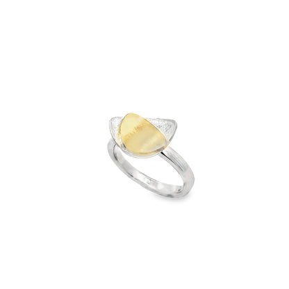 Silver Two-Tone Ring