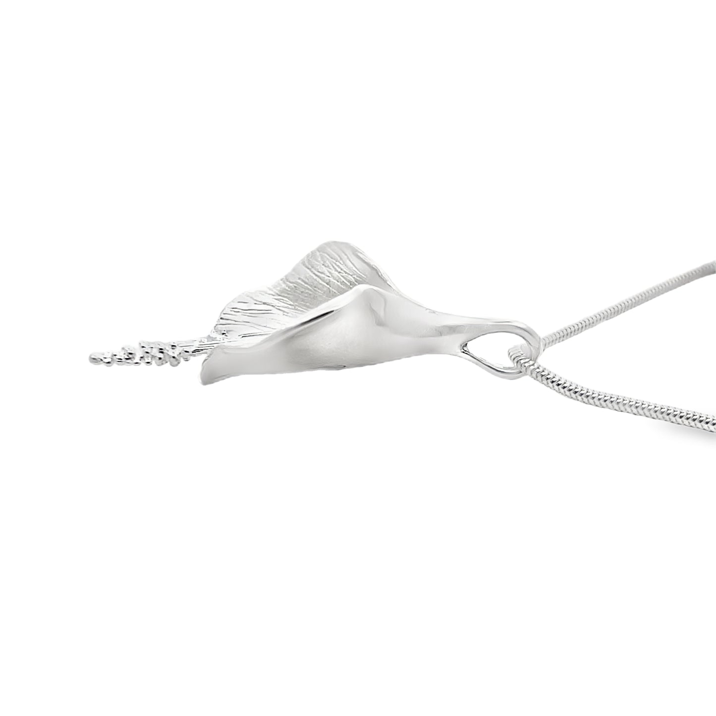 Silver Lily Necklace