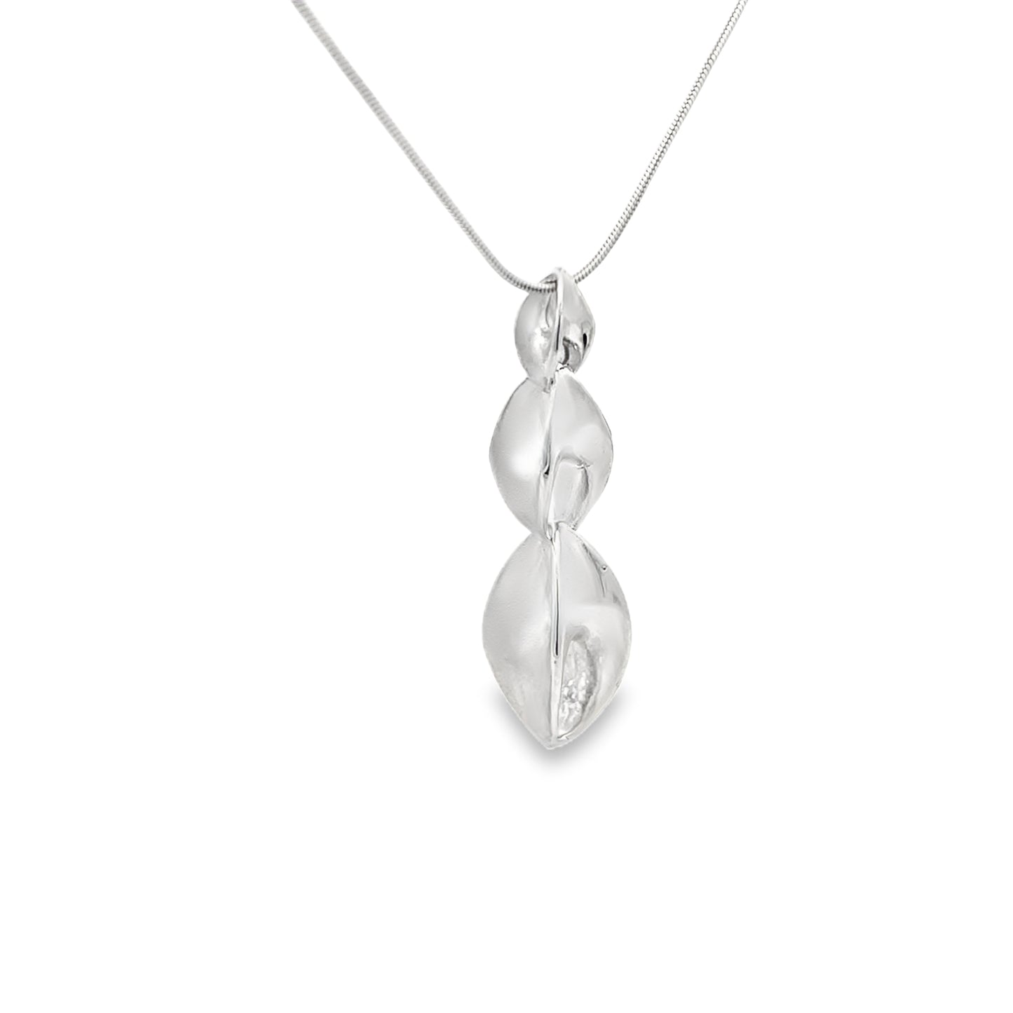 Silver Three Seed Necklace