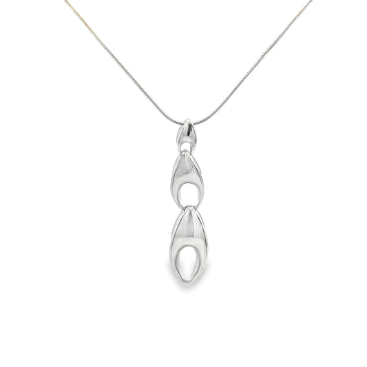 Silver Three Seed Necklace