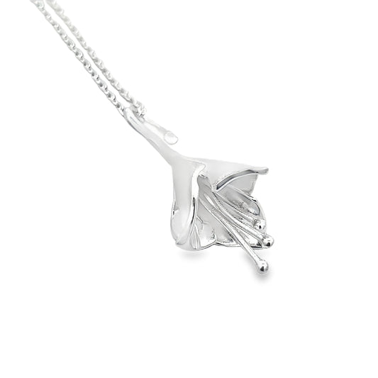 Sterling Silver Lilly Necklace