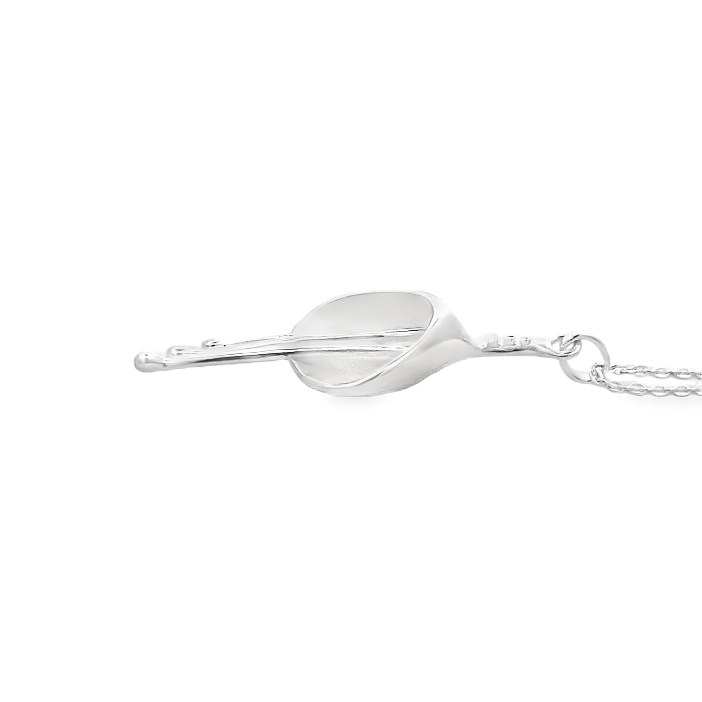 Silver Calla Lilly Necklace