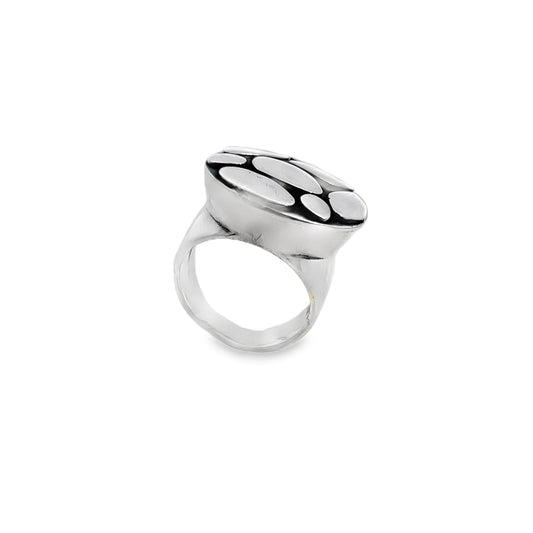 Silver Oxidised  Ring