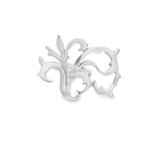 Silver Floral Ring
