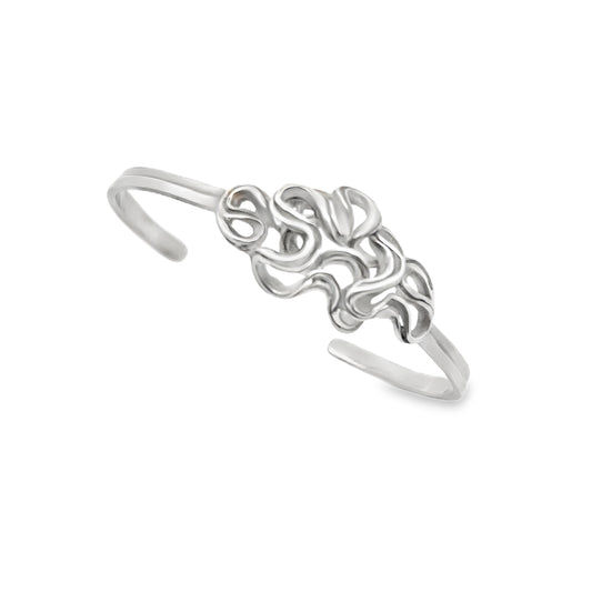 Silver Swirl Cuff