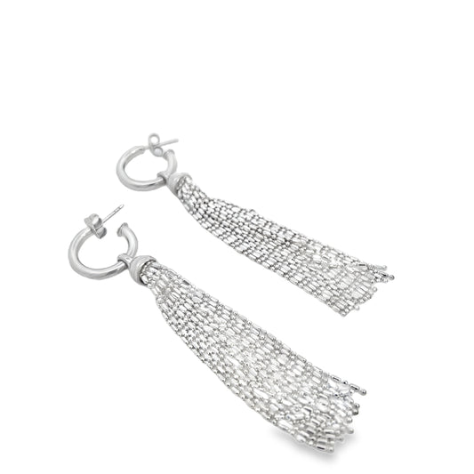 Silver Tassel Earrings
