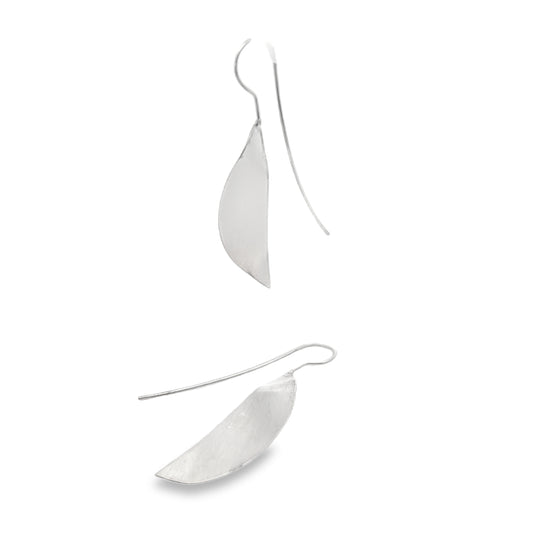 Silver Semi Circle Earrings
