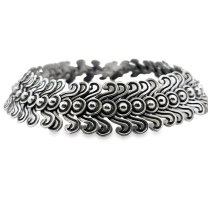 Silver Aztec Neck Choker