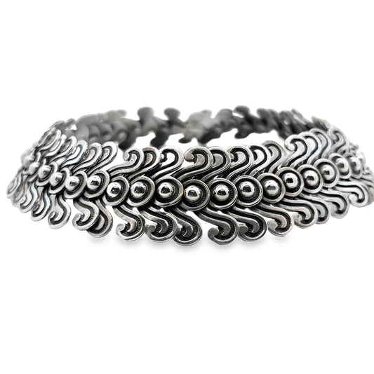 Silver Aztec Neck Choker