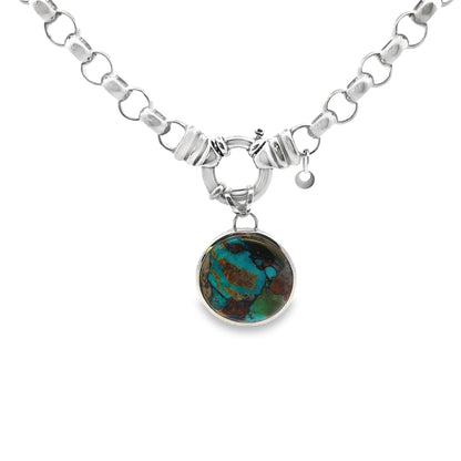 Silver Belcher Necklace