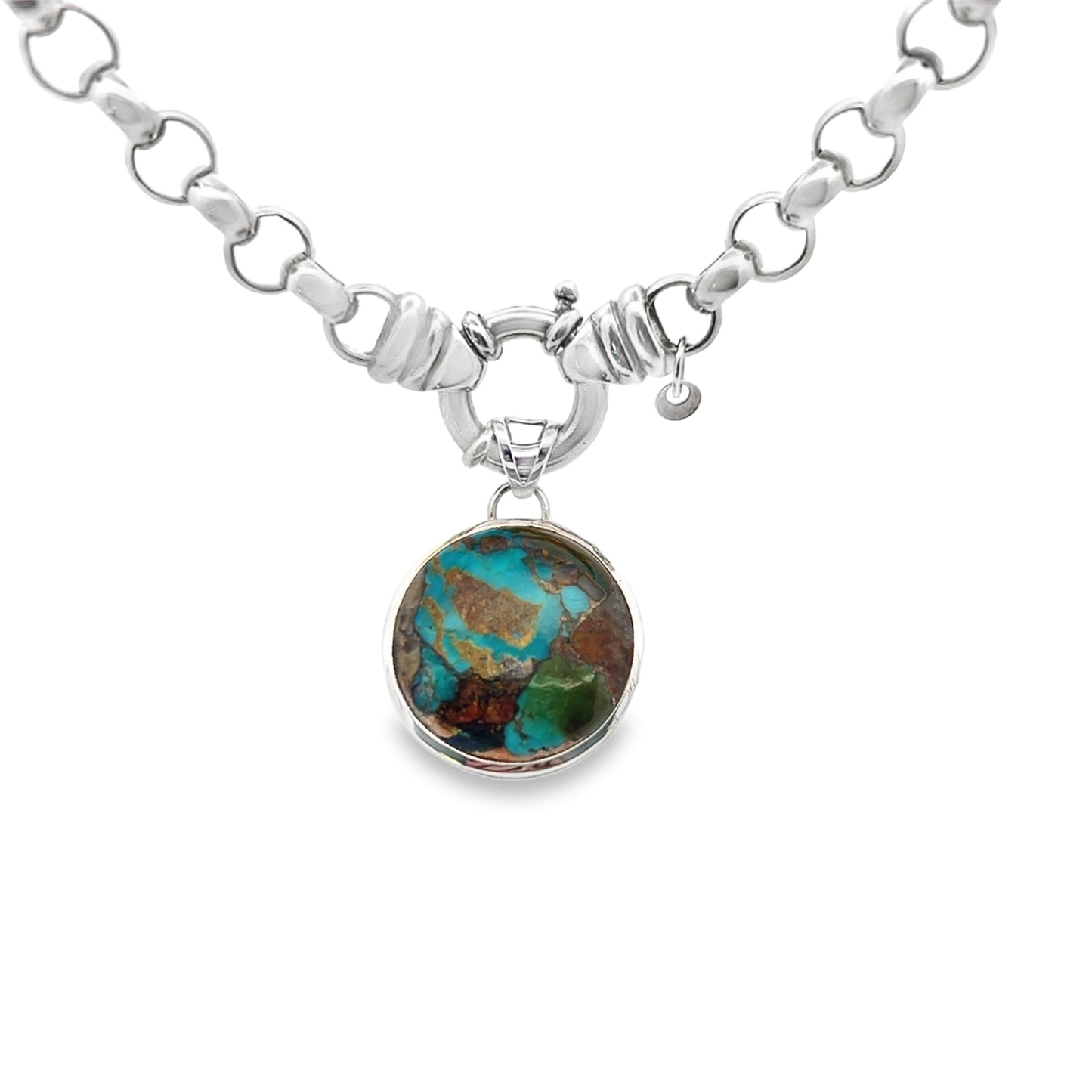 Silver Belcher Necklace