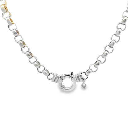 Silver Belcher Necklace