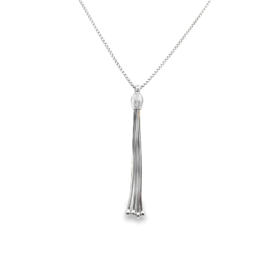 Silver Tassel Necklace