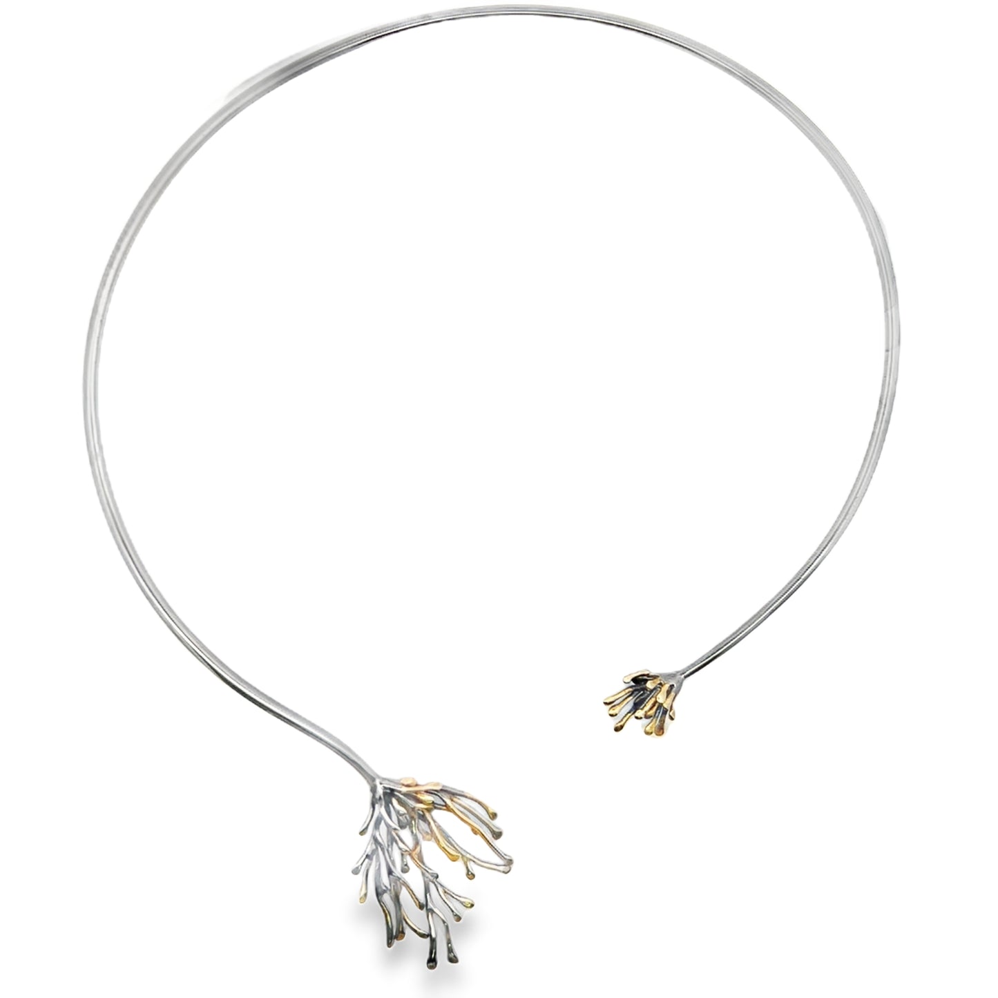 Silver Branch Neck Cuff