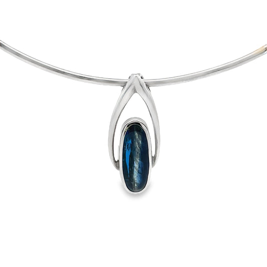 Silver Kyanite Pendant