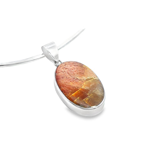Silver Sunstone Pendant