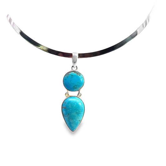 Silver Turquoise Pendant