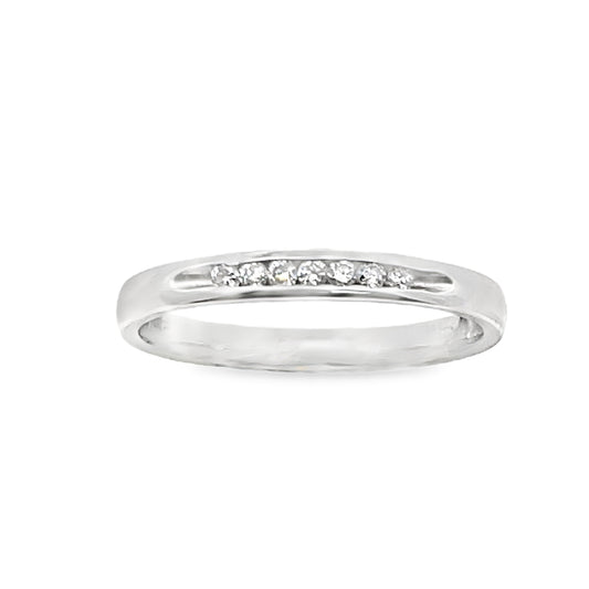 9ct White Gold Diamond Ring