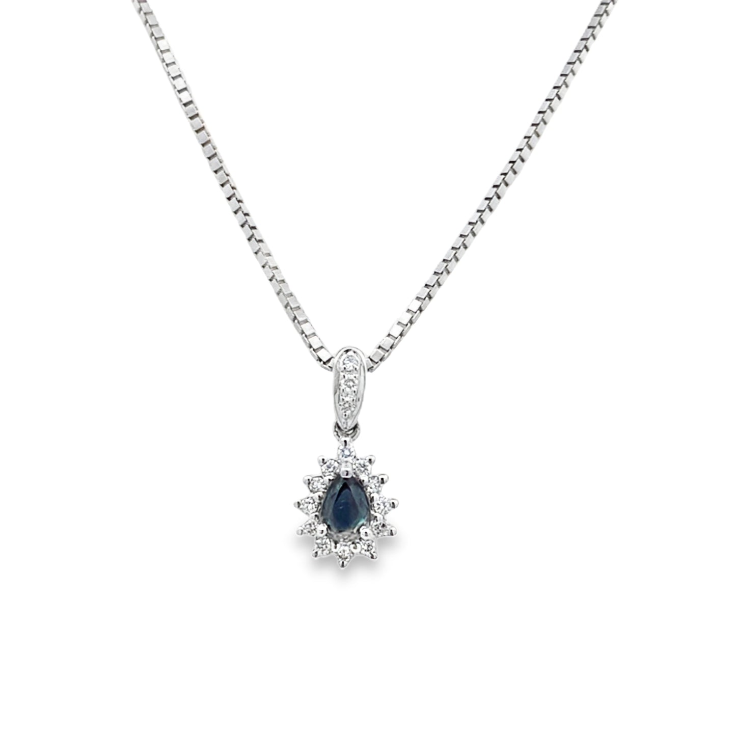 18ct Handmade Natural Alexandrite and Diamond Pendant