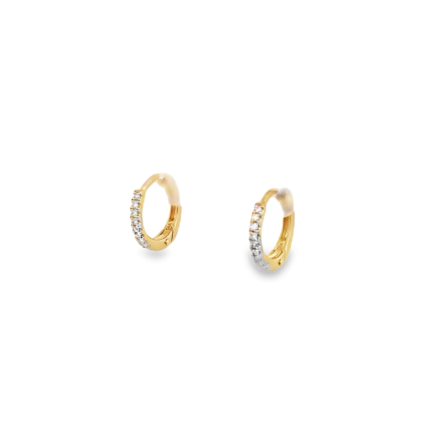 9ct Diamond Huggies