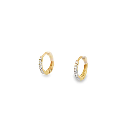 9ct Diamond Huggies