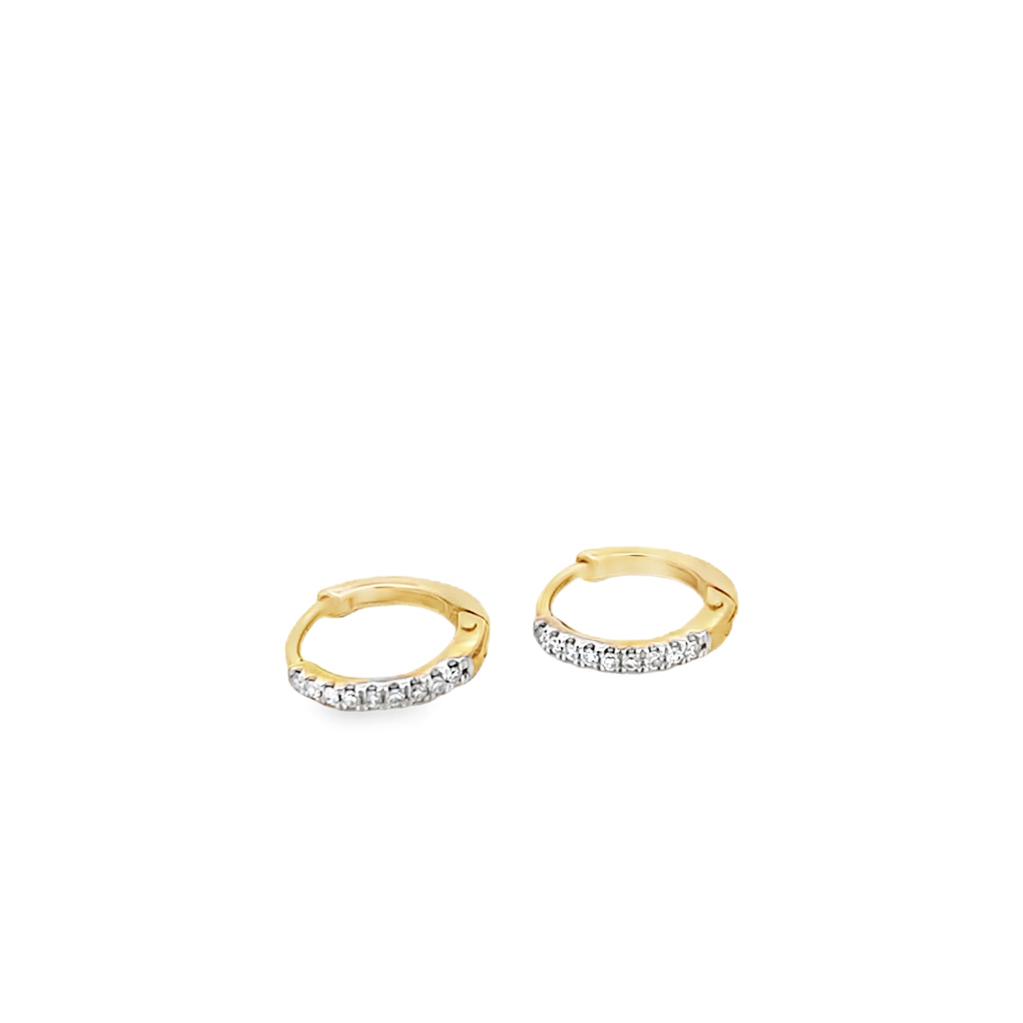 9ct Diamond Huggies