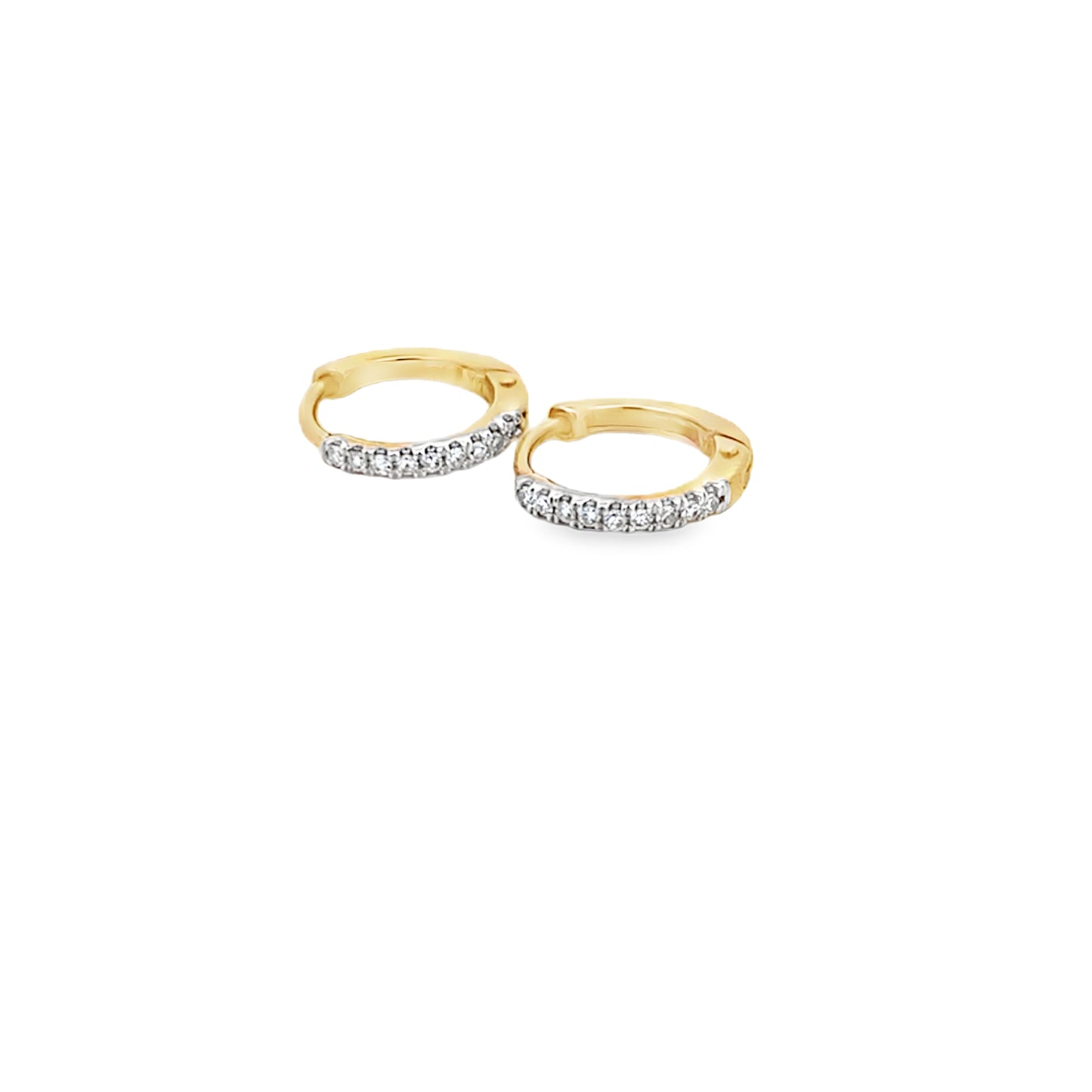9ct Diamond Huggies