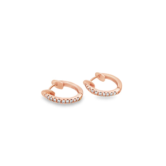 9ct Diamond Huggies