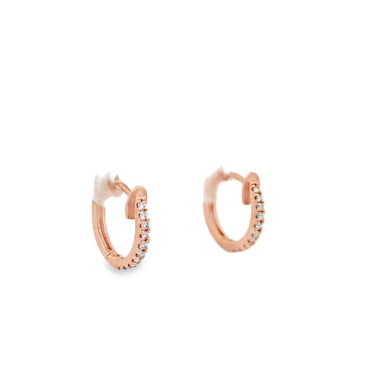 9ct Diamond Huggies