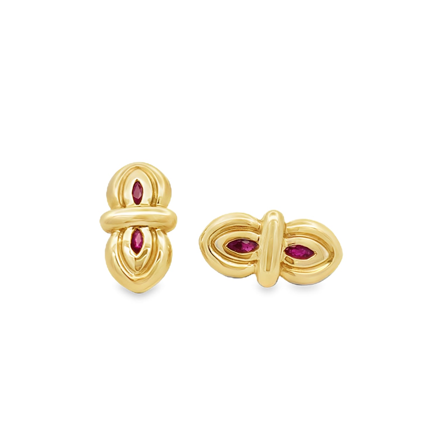 18ct Ruby Studs