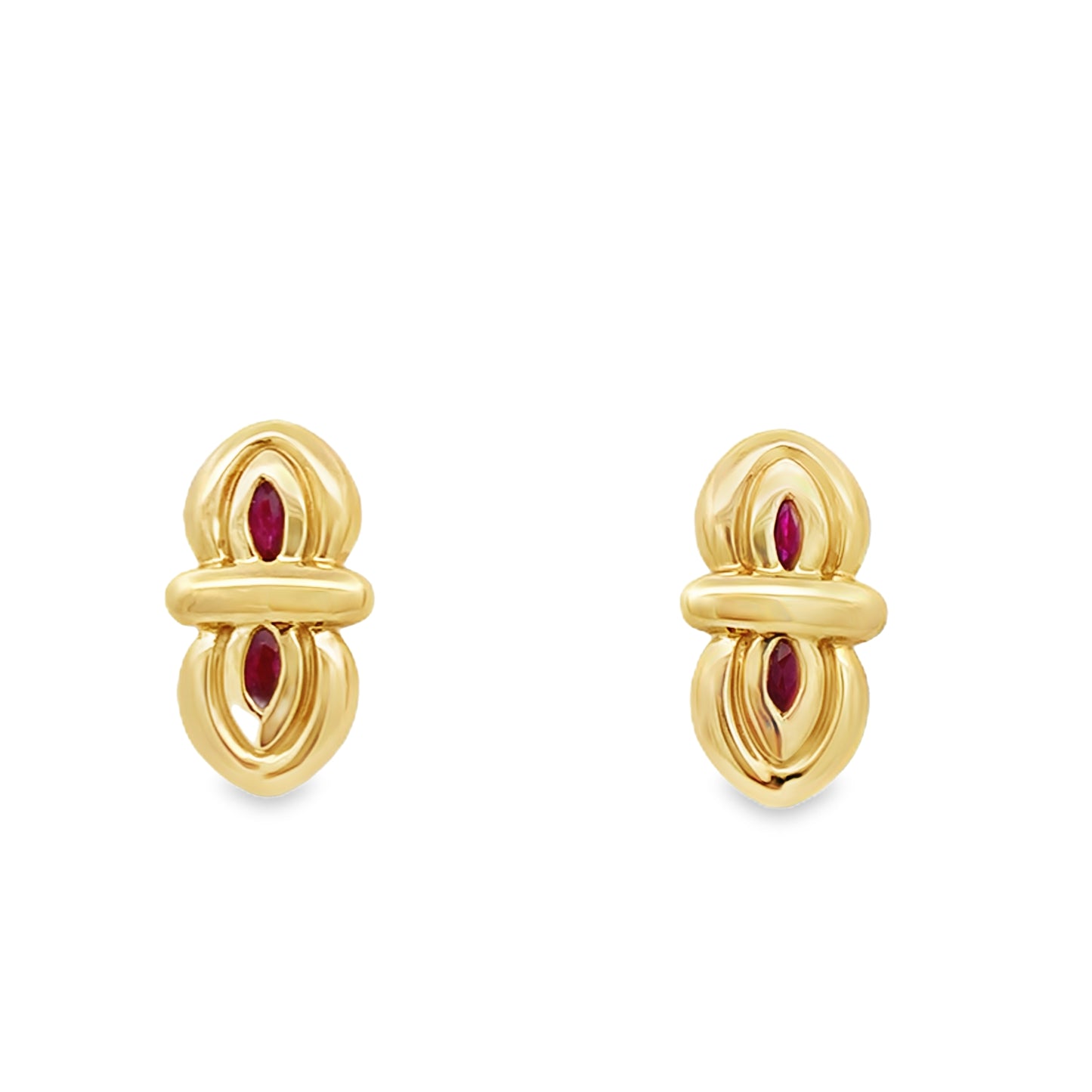 18ct Ruby Studs