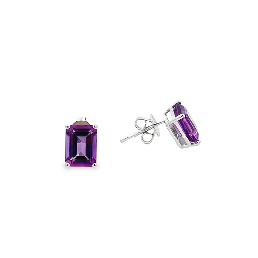 9ct Amethyst Studs