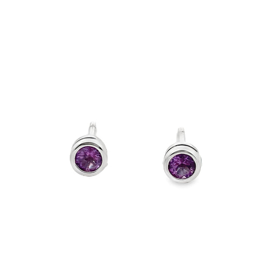 9ct Amethyst Studs