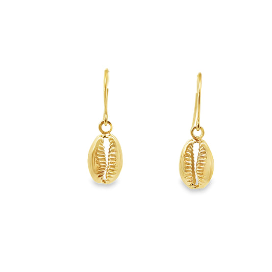 9ct Seashell Drop Earrings